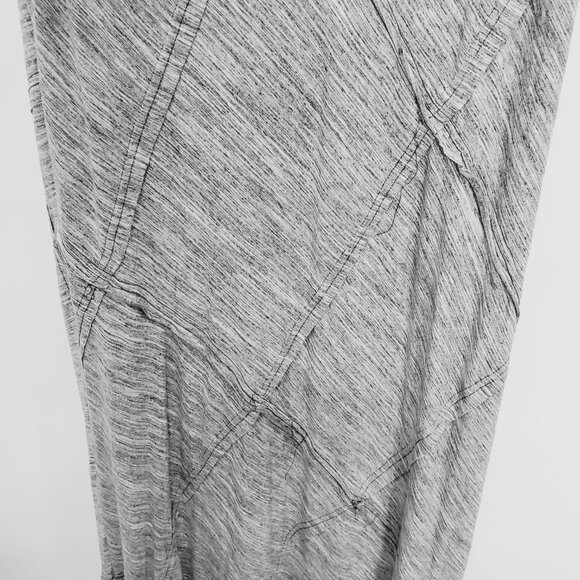 Nine 1 Eight Women's Grey & White Maxi Skirt / Dress with Criss Cross Pattern  L - Picture 2 of 4